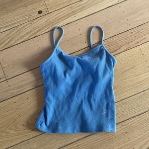 Freestyle Blue Ribbed Top Size M